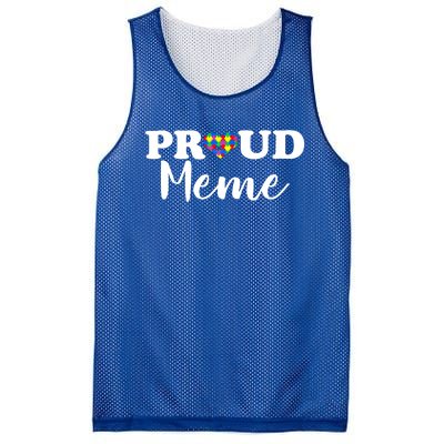 Proud Autism Meme Autism Awareness Puzzle Autistic Support Gift Mesh Reversible Basketball Jersey Tank