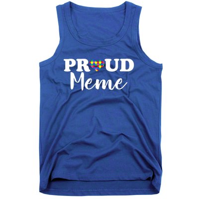 Proud Autism Meme Autism Awareness Puzzle Autistic Support Gift Tank Top