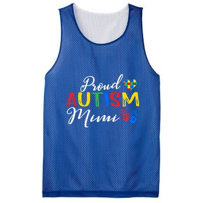 Proud Autism Mimi Autism Awareness Month Autistic Support Gift Mesh Reversible Basketball Jersey Tank