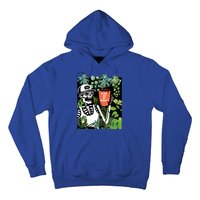 Plants Are My Therapy Skeleton Funny Plant Lover Gardener Gift Hoodie