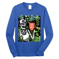 Plants Are My Therapy Skeleton Funny Plant Lover Gardener Gift Long Sleeve Shirt