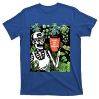 Plants Are My Therapy Skeleton Funny Plant Lover Gardener Gift T-Shirt