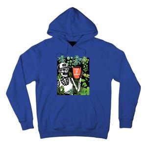 Plants Are My Therapy Skeleton Funny Plant Lover Gardener Gift Tall Hoodie