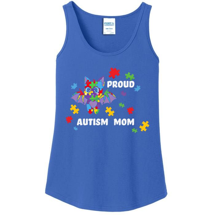 Proud Autism Mom Bat Gift Ladies Essential Tank