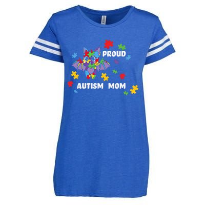 Proud Autism Mom Bat Gift Enza Ladies Jersey Football T-Shirt