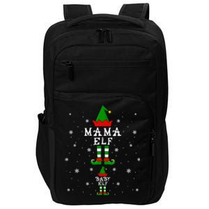 Pregnancy Announcet Mama Elf Elf Pregnant Christmas Funny Gift Impact Tech Backpack