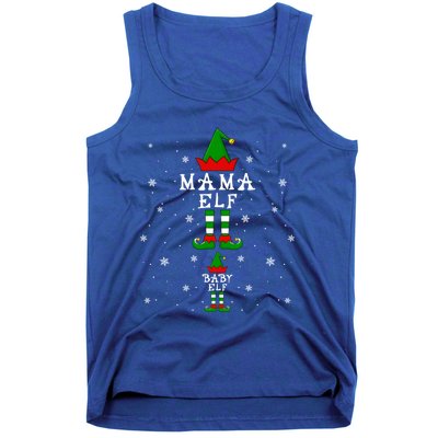 Pregnancy Announcet Mama Elf Elf Pregnant Christmas Funny Gift Tank Top