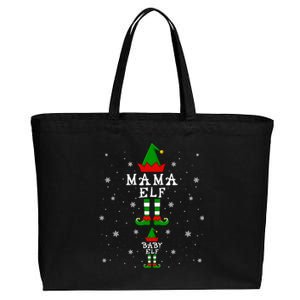 Pregnancy Announcet Mama Elf Elf Pregnant Christmas Funny Gift Cotton Canvas Jumbo Tote