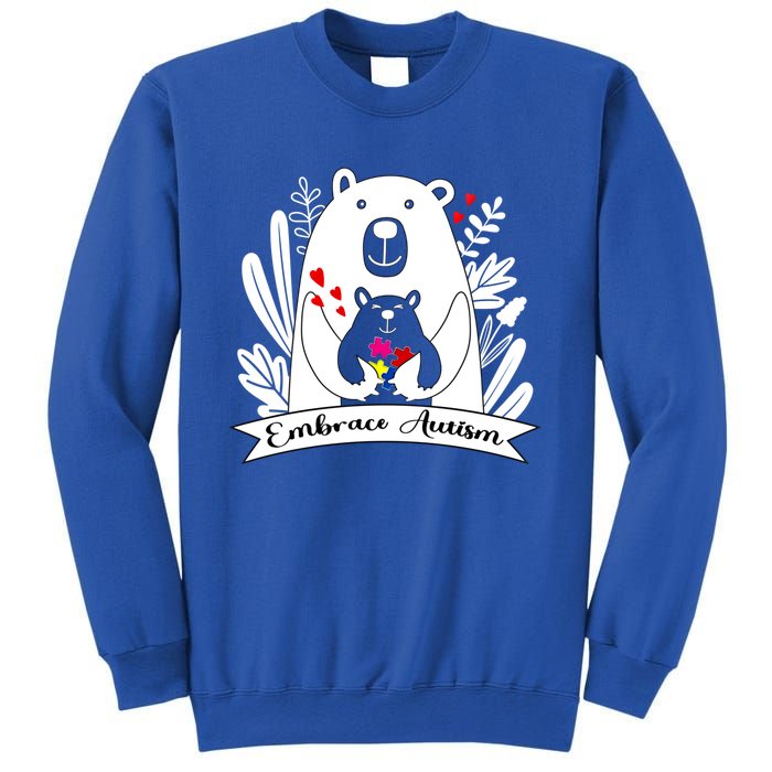 Proud Autism Mom Bear Animal Puzzle Autism Awareness Day Cute Gift Sweatshirt