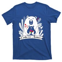 Proud Autism Mom Bear Animal Puzzle Autism Awareness Day Cute Gift T-Shirt