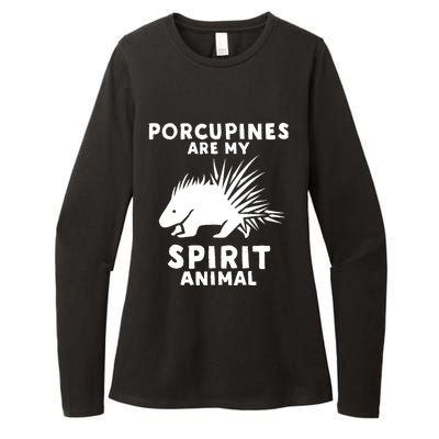 Porcupines Are My Spirit Animal - Funny Porcupine Womens CVC Long Sleeve Shirt