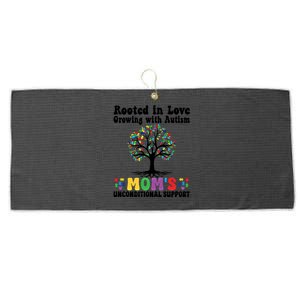 Proud Autism Mom Puzzle Tree Autism Awareness Month Great Gift Large Microfiber Waffle Golf Towel