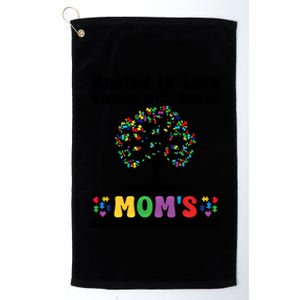 Proud Autism Mom Puzzle Tree Autism Awareness Month Great Gift Platinum Collection Golf Towel