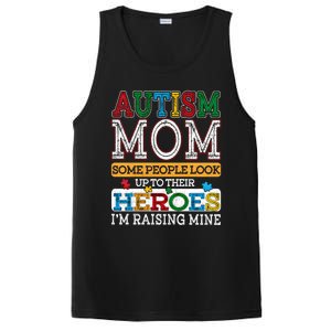 Proud Autism Mom Raising Hero Sped Mom Autism Awareness Gift PosiCharge Competitor Tank