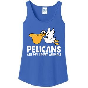 Pelicans Are My Spirit Animals Funny Pelican Ladies Essential Tank