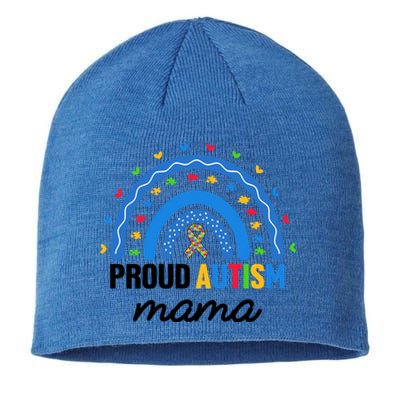 Proud Autism Mama Rainbow Asd Autistic Autism Awareness Mama Gift Sustainable Beanie