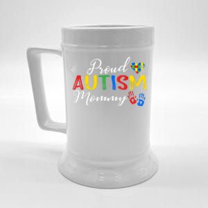 Proud Autism Mommy Autism Awareness Month Autistic Support Gift Beer Stein