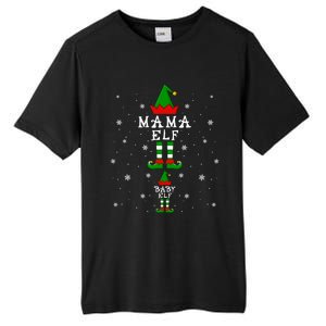 Pregnancy Announcet Mama Elf Elf Pregnant Christmas Gift Tall Fusion ChromaSoft Performance T-Shirt