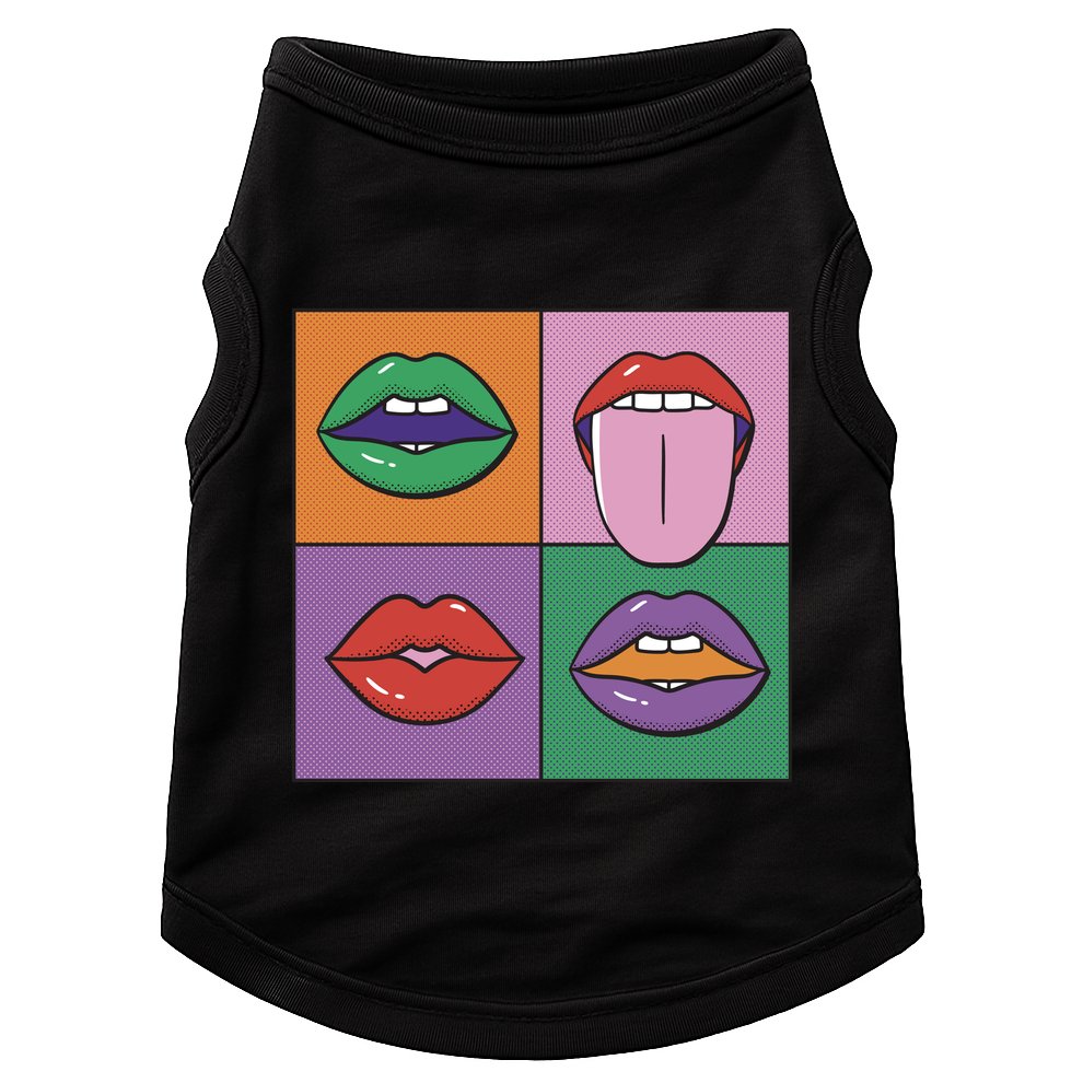 Pop Art Mouths Doggie Tank