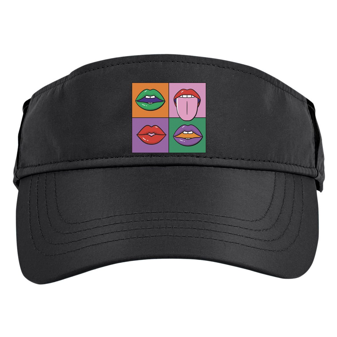 Pop Art Mouths Adult Drive Performance Visor