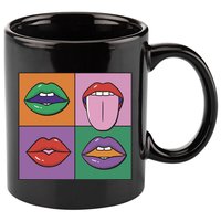 Pop Art Mouths 11oz C Handle Ceramic Mug