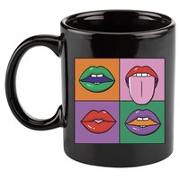 Pop Art Mouths 11oz C Handle Ceramic Mug