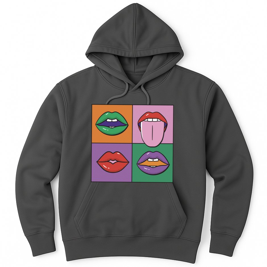 Pop Art Mouths Hoodie