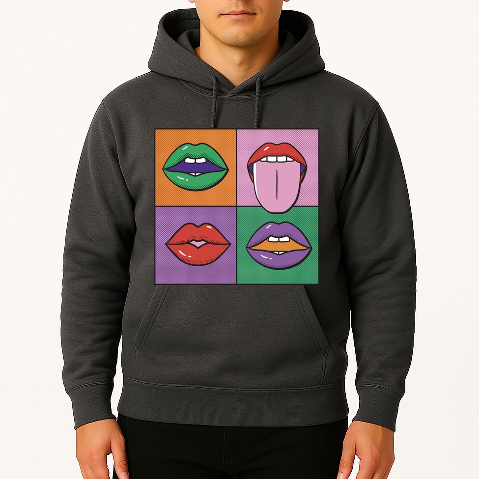 Pop Art Mouths Hoodie