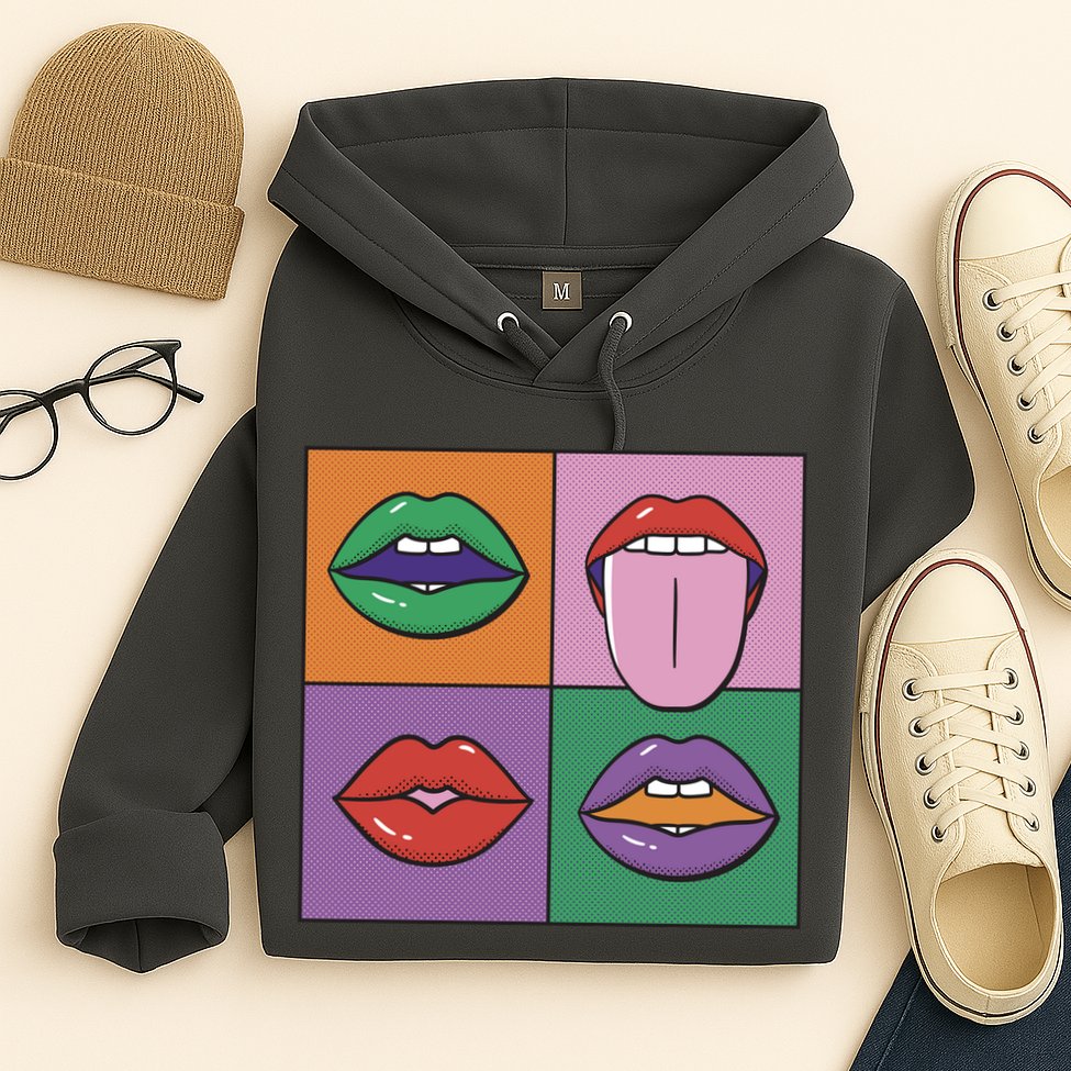 Pop Art Mouths Hoodie