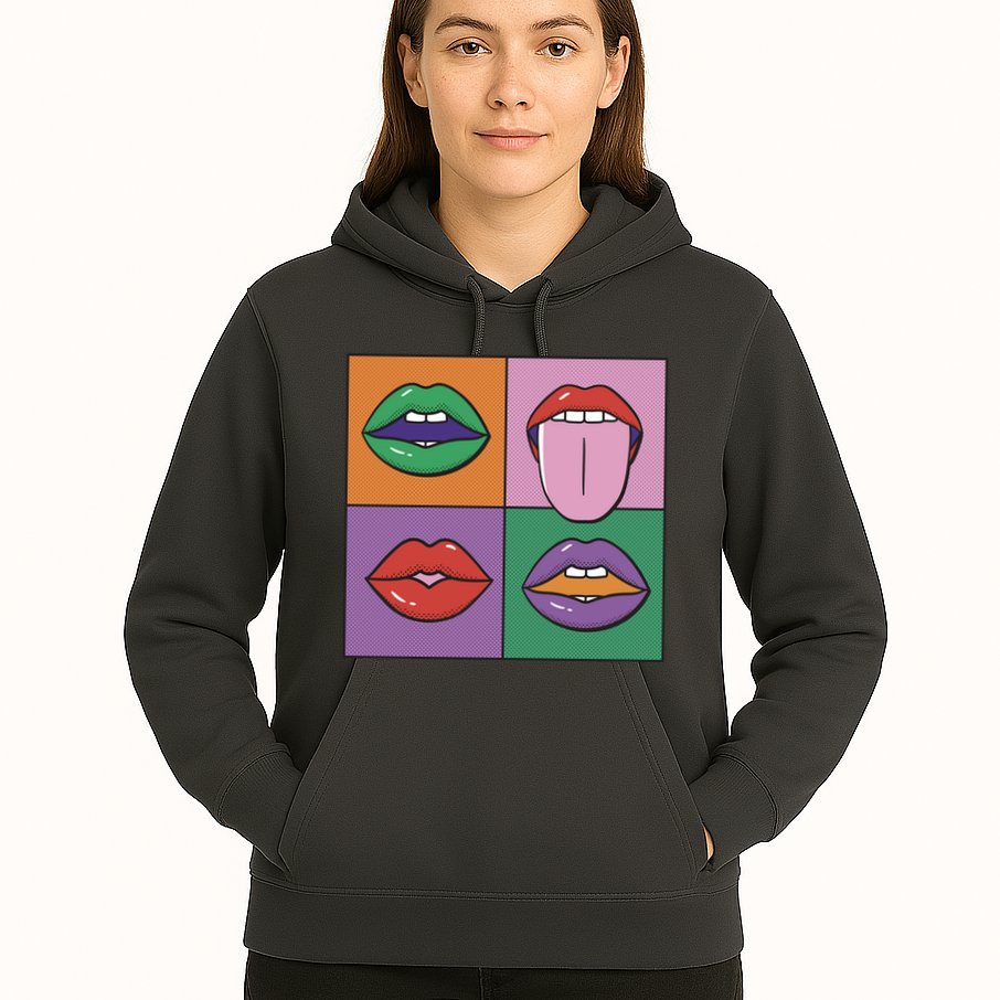 Pop Art Mouths Hoodie