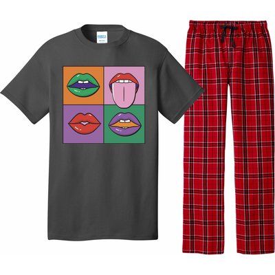 Pop Art Mouths Pajama Set