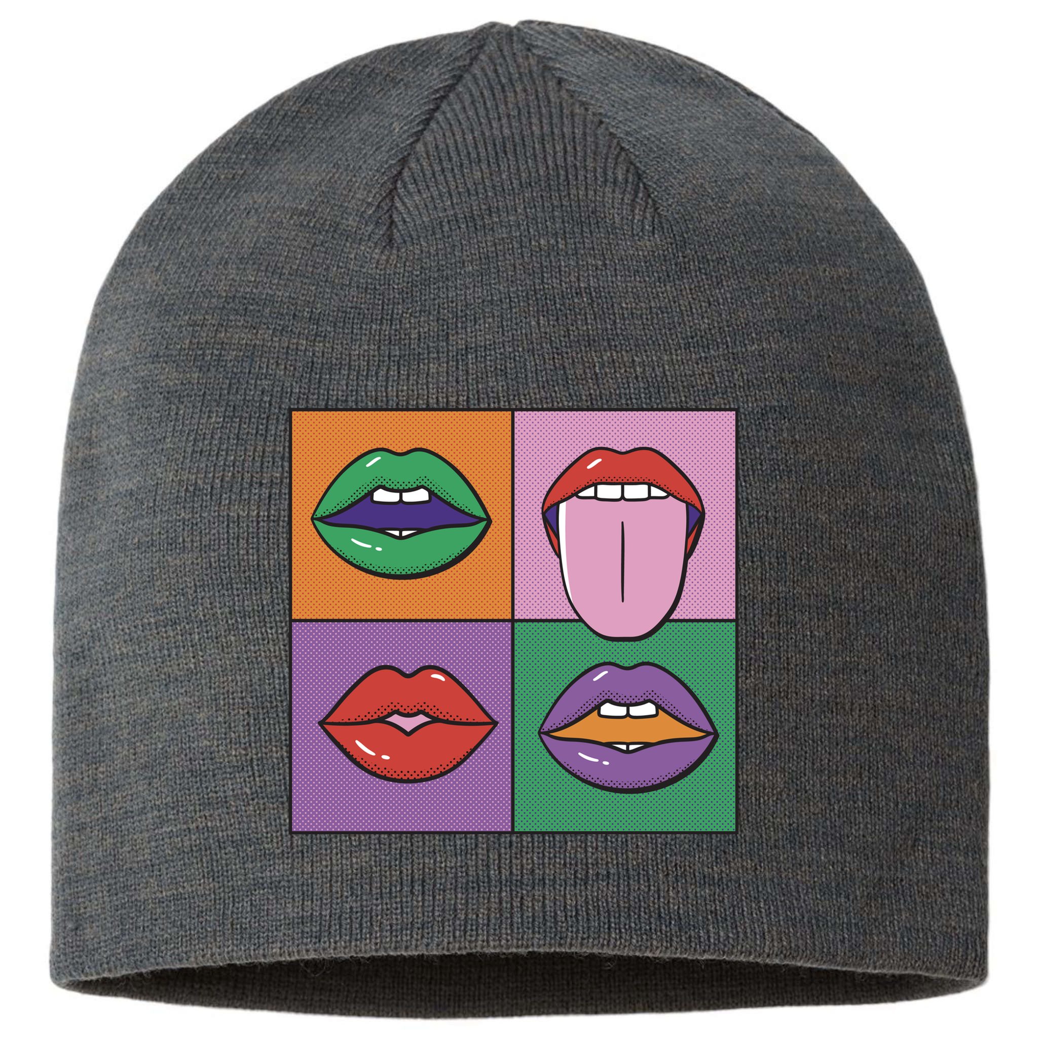 Pop Art Mouths Sustainable Beanie