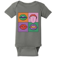 Pop Art Mouths Baby Bodysuit