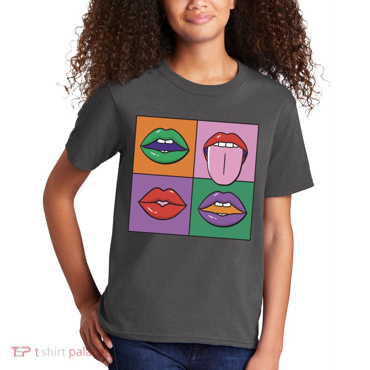 Pop Art Mouths Kids T-Shirt