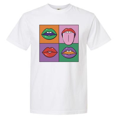 Pop Art Mouths Garment-Dyed Heavyweight T-Shirt