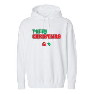 Pregnancy Announcet Merry Christmas Also IM Pregnant Great Gift Garment-Dyed Fleece Hoodie