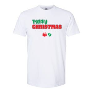 Pregnancy Announcet Merry Christmas Also IM Pregnant Great Gift Softstyle CVC T-Shirt