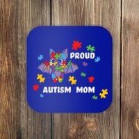 Proud Autism Mom Bat Cool Gift Coaster