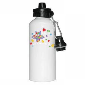 Proud Autism Mom Bat Cool Gift Aluminum Water Bottle