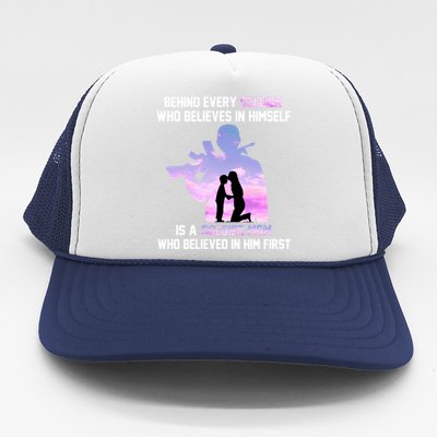 Proud Army Mom Of Every Soldier Hero Gift Trucker Hat