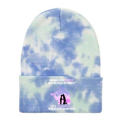 Proud Army Mom Of Every Soldier Hero Gift Tie Dye 12in Knit Beanie