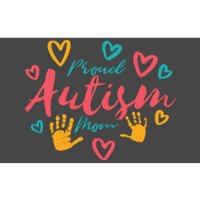 Proud Autism Mom Handprints Bumper Sticker