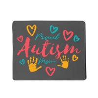 Proud Autism Mom Handprints Mousepad