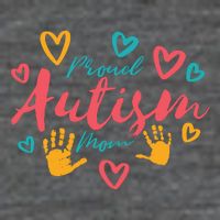 Proud Autism Mom Handprints Baby Bodysuit