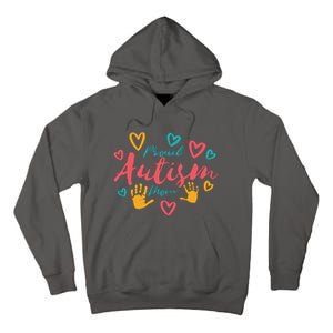 Proud Autism Mom Handprints Tall Hoodie