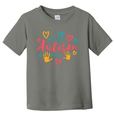 Proud Autism Mom Handprints Toddler T-Shirt