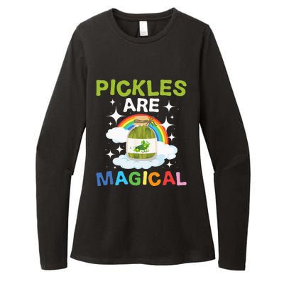 Pickles Are Magical Pickle Vegetarian Vegetable Farming Womens CVC Long Sleeve Shirt