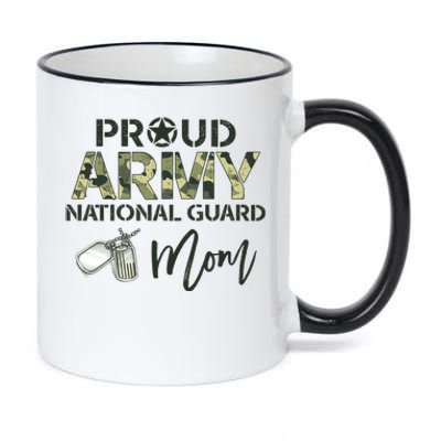 Proud Army National Guard Mom Usa Military Family Veteran Gift 11oz Black Color Changing Mug