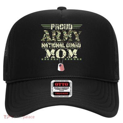 Proud Army National Guard Mom USA Military Veteran Mothers High Crown Mesh Back Trucker Hat