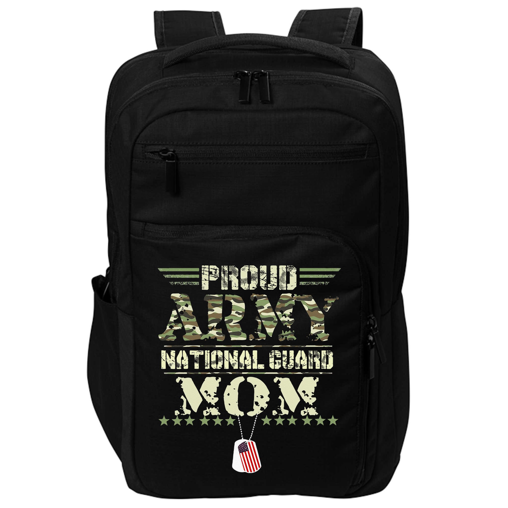 Proud Army National Guard Mom USA Military Veteran Mothers Impact Tech Backpack